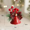 Christmas Bow with Bell Decoration Crafts Decorative, Small Xmas Door Hanger for