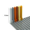 20 Stück Bausteine 43888 Stütze 1x1x6 Solide Säule MOC Teile Kompatibel mit DIY Steinen Pädagogisches Kreatives Spielzeug für Kinder
