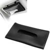LeTradeJP Car Tissue Tissue Sun Visor Mount Tissue PU Leather Hanging Tissue Convenient Car Accessory Storage Case, Box, Cover, Holder, (Black)
