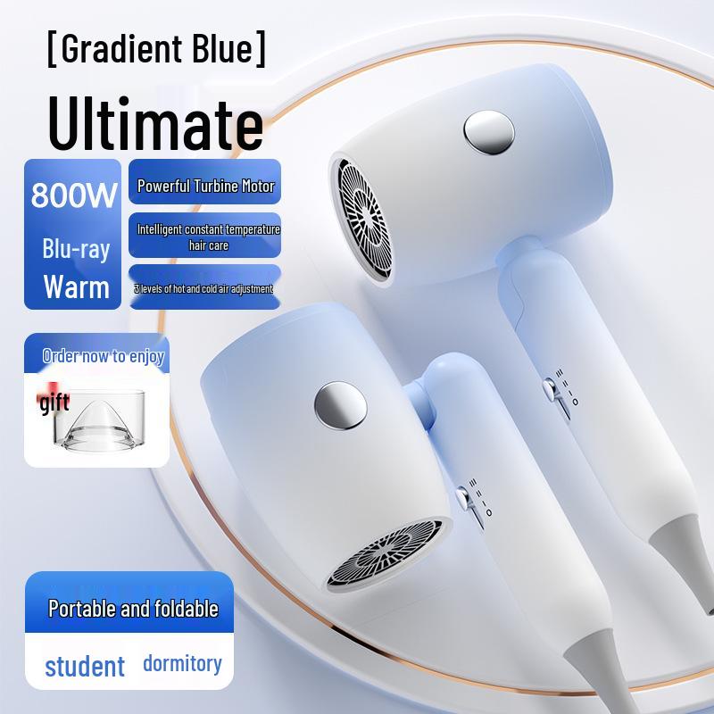 High Power Blue Light Negative Ion Hair Dryer with Strong Wind