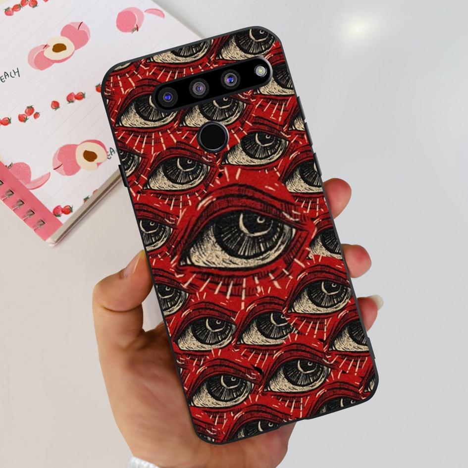 For LG V35 ThinQ Case Cover For LG V40 V50 V50S ThinQ Shockproof Silicone Cases Fashion Flower Soft Funda For LGV50 ThinQ Bumper