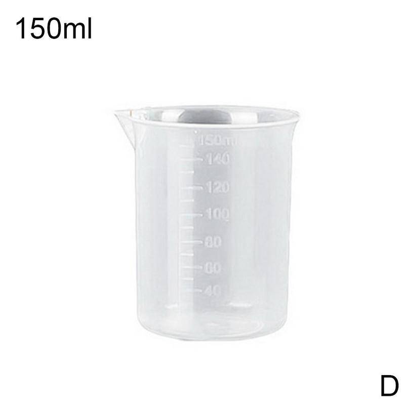 Transparent Scale Plastic Measuring Cup V Shape Mouth Laboratory Beakers Milk Tea Store Measuring Cup Volumetric Beaker Kitchen