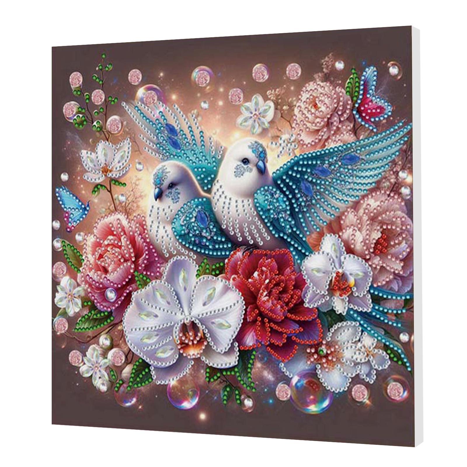 

DIY Special Shape Drill Art Craft Pearl Diamond Painting with Frame 9.84x9.84in Pearl Art Painting Set for Adults Home Decor