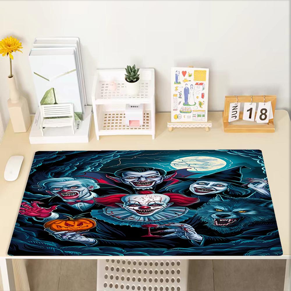 Halloween horror Theme Mouse Pad, Non Slip Rubber Base, Multifunctional Office & Home Decor, Perfect for Workspace Personalization.