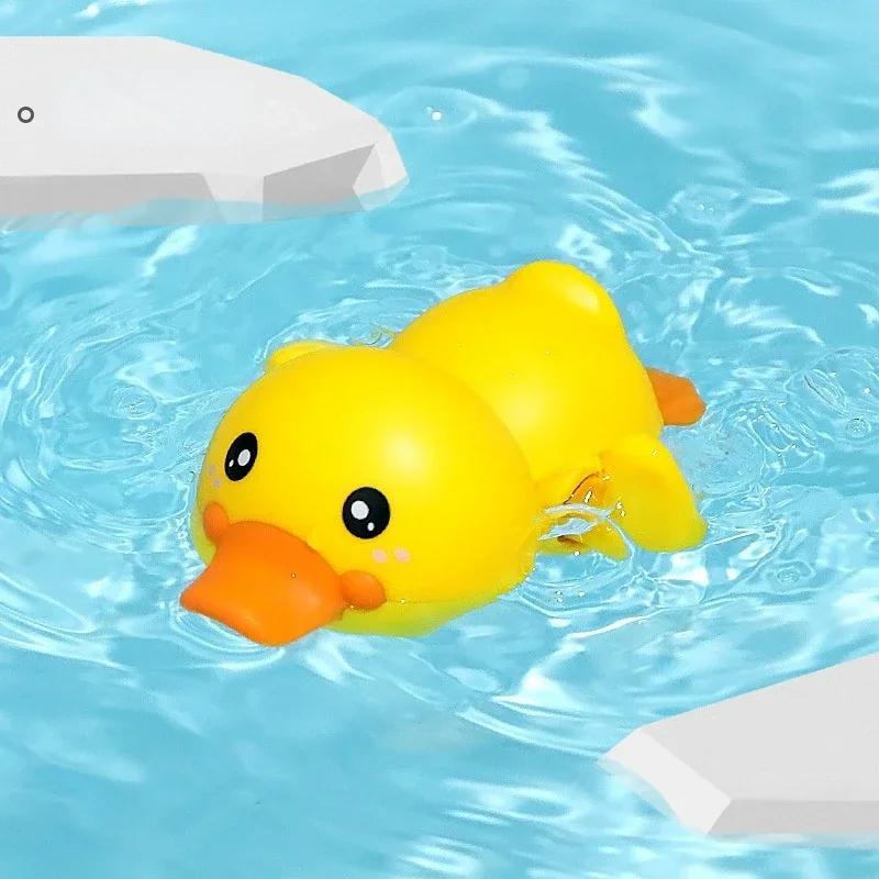 Bath Toy Cute Swimming Duck Bath Toys for Toddlers 1-3 Floating Wind Up Toys for Boy Girl New Born Baby Bathtub Toddler Toy Gift