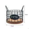 Coffee Pod Holder Capsule Storage Basket Wire with Double Handle Organizer