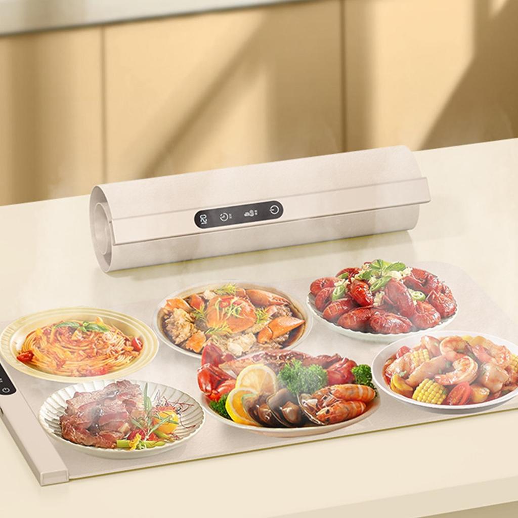 Heating Mat For Food Adjustable Fast Heating Pad Silicone Warming Mat For Buffets Party Gatherings Kitchen Countertop Holiday