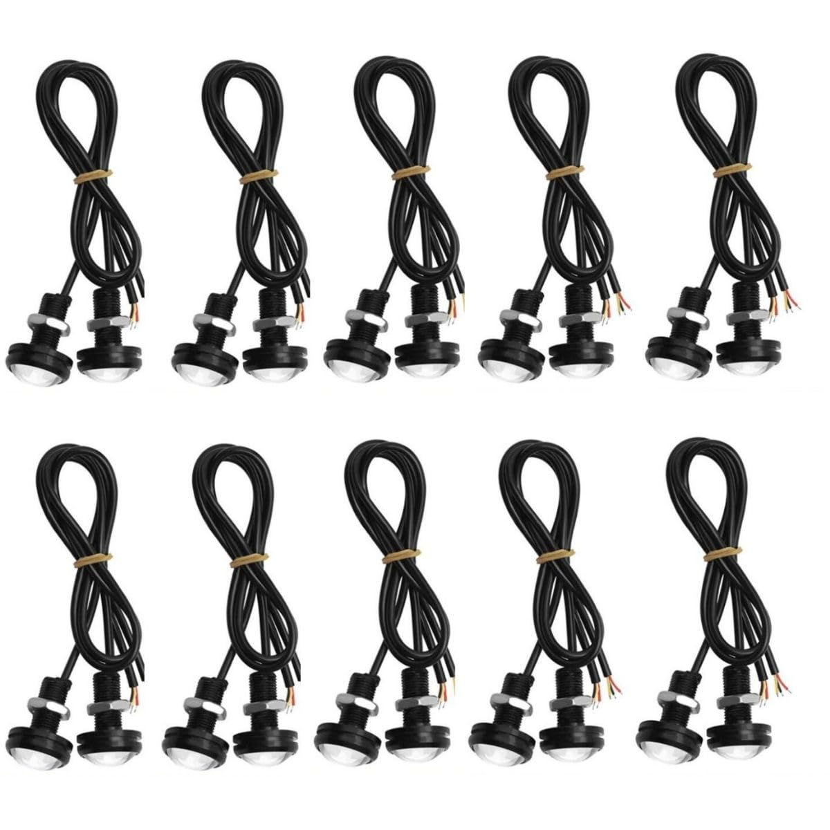 

Universal Daylight LED Eagle Eye 23mm Blue 10pcs Set Bolt Fixed Spot Light синий