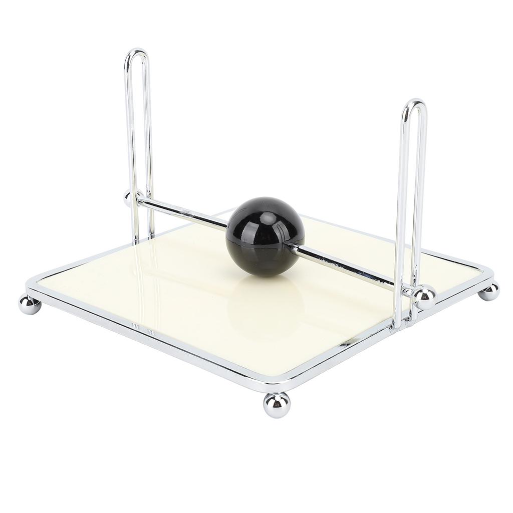 Serviettenhalter für Tisch Quadratischer Servietten-Spender mit zentraler Kugelstange für Küche Restaurant Bauernhaus Außen Abendessen