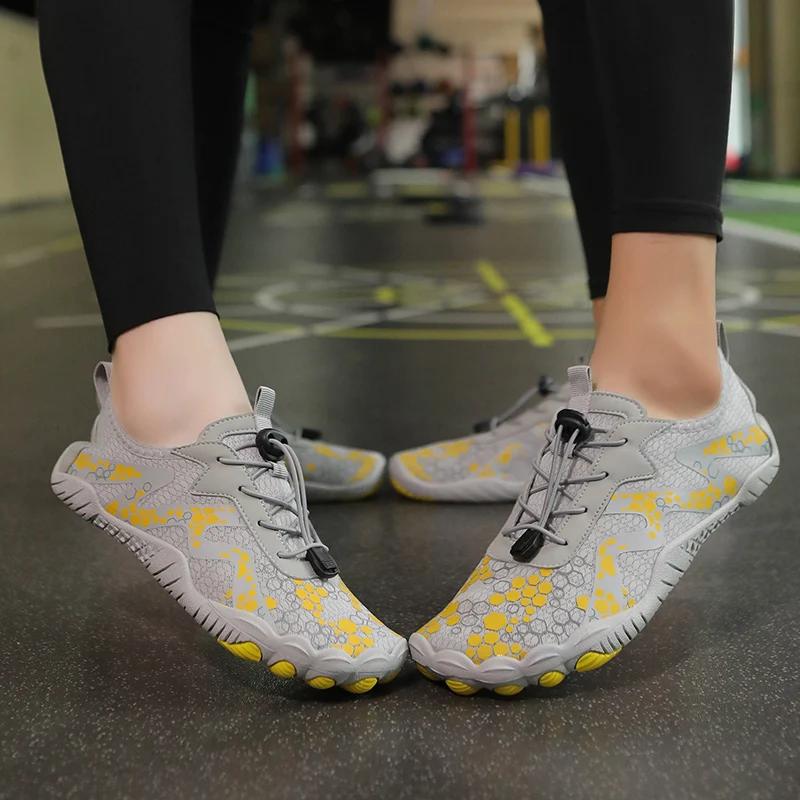 High Quality Trail Running Barefoot Shoes Wide Toe Box Barefoot Sports Cross Trainers Zero Drop Shoes Runner Walking Sneakers