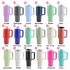 Custom 40oz Tumbler with Handle Double Wall Stainless Steel TUMBLER with Straw Coffee Mug with Lid Stanlyyem Cup
