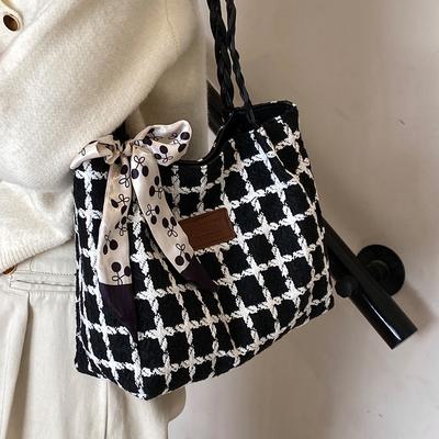 Large Capacity Bag for Women New Fashion Commuter Tote Bag for Women Ins College Students' Class Shoulder Bag for Women
