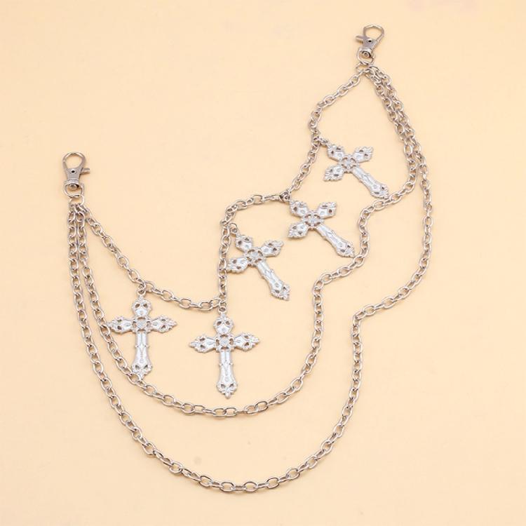 Pants Chain Belt Metal for Unisex Egirl Eboy Jeans Gothic Aesthetic Accessories