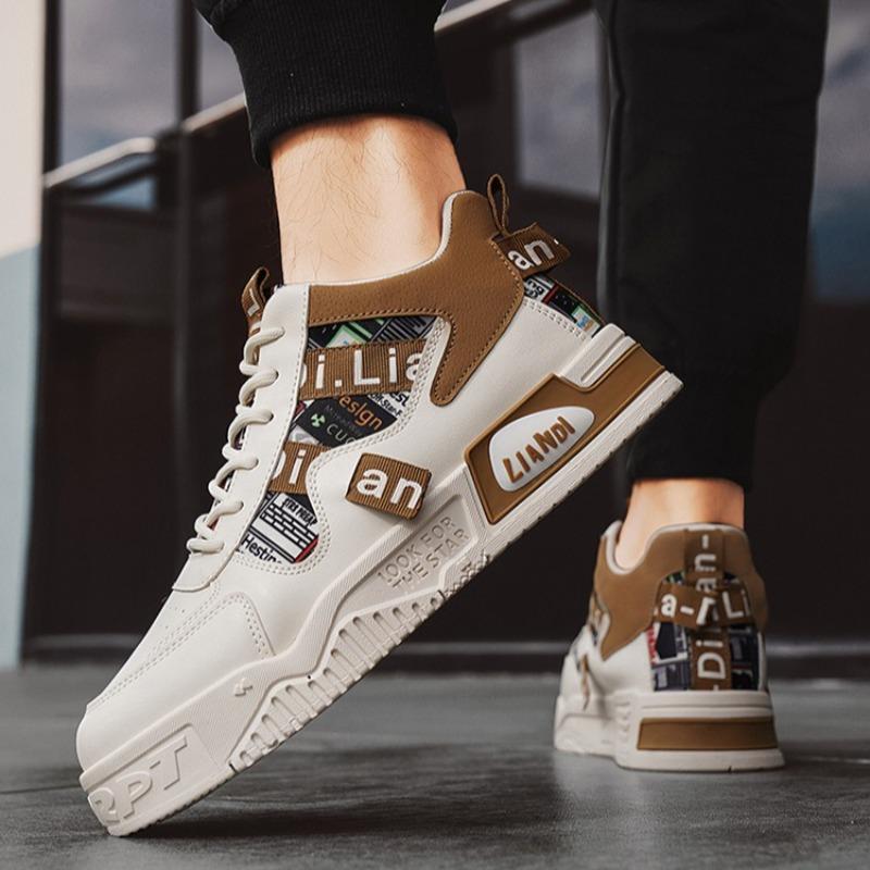 Fashion High Quality Men's Sneakers Youth Student Skateboard Shoes Fashion Casual Sport Shoes Lace Up Vulcanized Shoe Men's Tennis Shoes