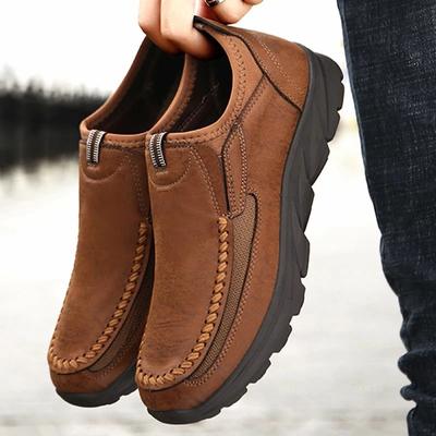 Men Casual Shoes Breathable Loafers Sneakers New Fashion Comfortable Flat Handmade Retro Leisure Loafers Shoes Men Shoes