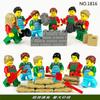Compatible City Occupation Building Block Figurine Teacher Student Boy Girl Building Block Figurine Toy