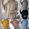Dames Trui Casual Pullovers Herfst Winter Basics Gebreid Los O-hals Vleermuis Mouw Elegantie Zoet Vrouwenkleding