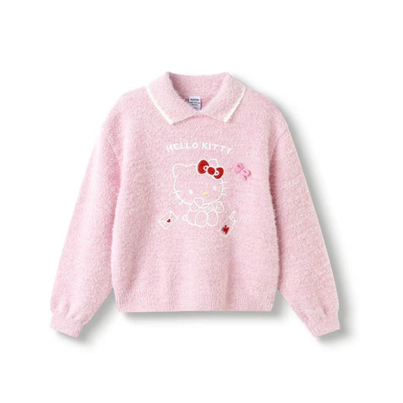 Balabala Girls' Hello Kitty Cartoon Sweater