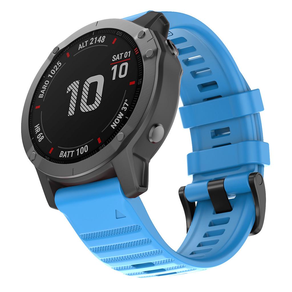 Silikon-Schnellverschluss-Uhrenarmband für Garmin Fenix 6, 6x, 5 und Fenix 3 (22mm/26mm)
