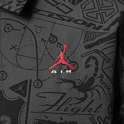 Men's Jordan Jackets Men's Black Gray Color Lapel Moderate