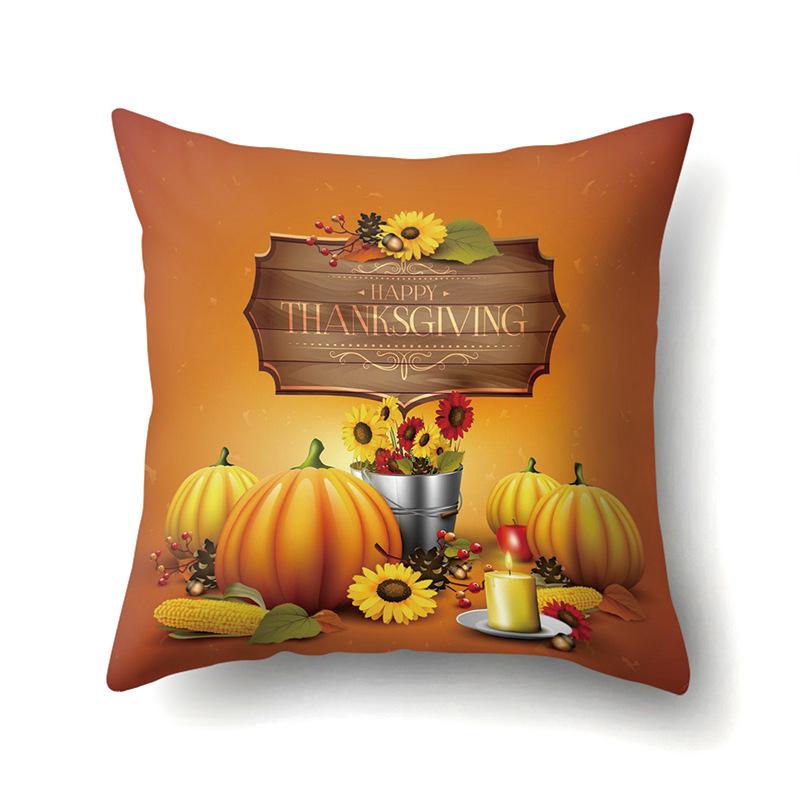 Halloween Pillowcase Car Waist Pillow Pumpkin Sofa Cushion Cover Office Home Living Room Pillowcase