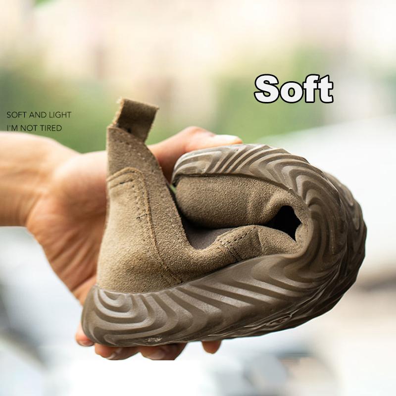 Oulylan Anti Puncture Lightweight Insulated Boot Steel Toe Anti Smash Labor Footwear Men Wear Resistant Safety Shoes for Working