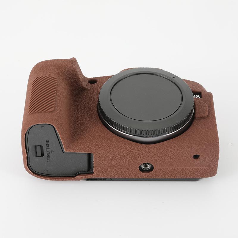 Camera Bag and Silicone Protective Case for Canon EOS R8 Full - Frame Mirrorless Camera - Soft Gel Shell