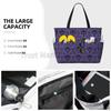 Happy Haunted Mansion Beach Bag for Women Travel Tote Bag with Pockets Summer Large Beach Pool Bag for Swim Gym Vacation