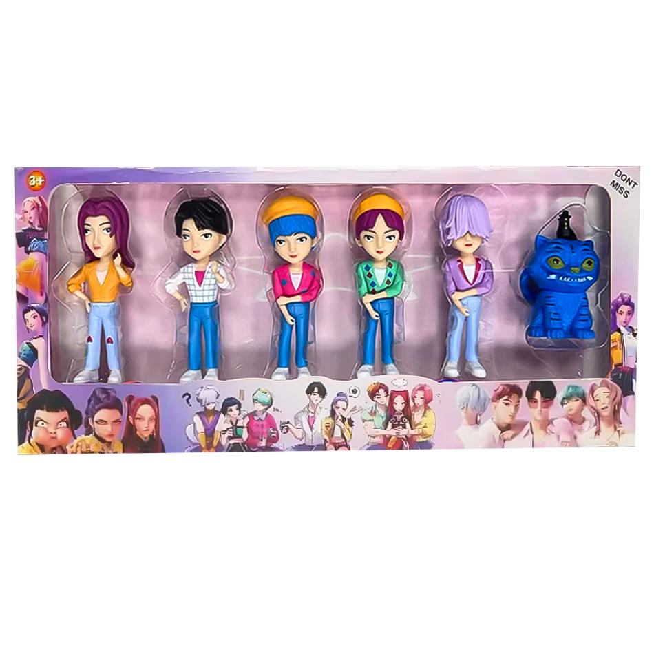 NEW Kpop Devil Hunter Rumi Zoe Mira Anime Polyvinyl Chloride Character Collection Desktop Trinkets Childrens New Year Gift