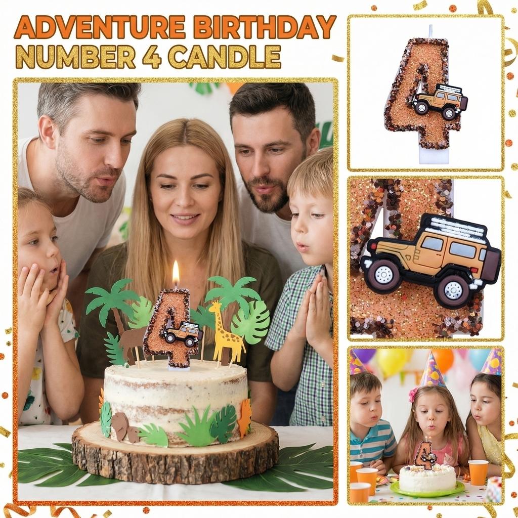 Fashion Cartoon Creative Birthday Candles Party Digital Candles