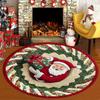 Christmas Carpet 3D Santa Claus Printed Pattern Rug Living Room Sofa Tea Table Non Slip Mat Home Decoration Christmas Decoration