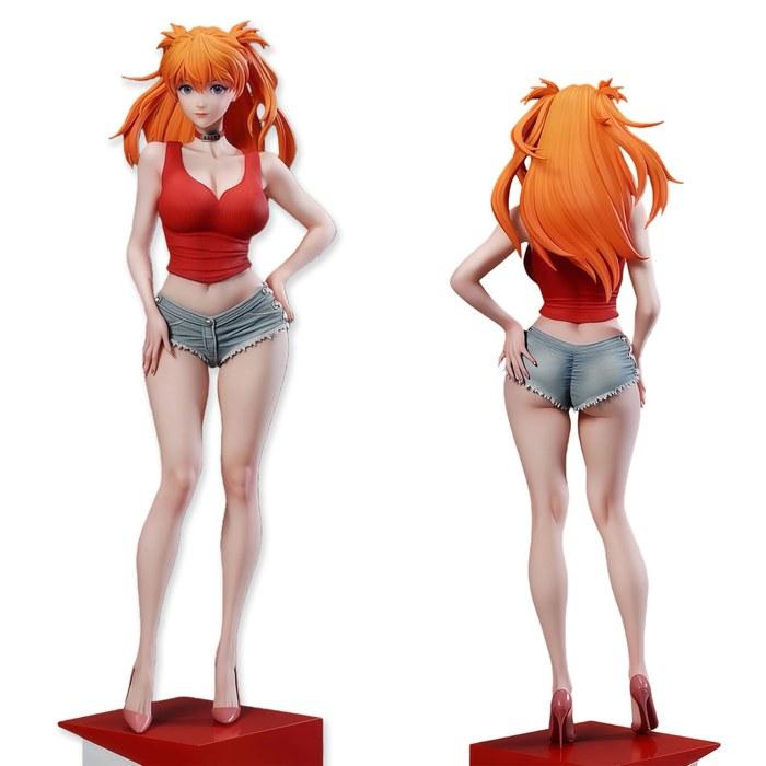 [Shikiwave] Asuka Langley Summer Figure 30cm PVC Painted Finished Figure Ornament