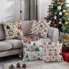 Festlicher Blumen- & Weihnachts-Kissenbezug - Dekorative Kissenhülle für Sofa, Auto, Schlafzimmer
