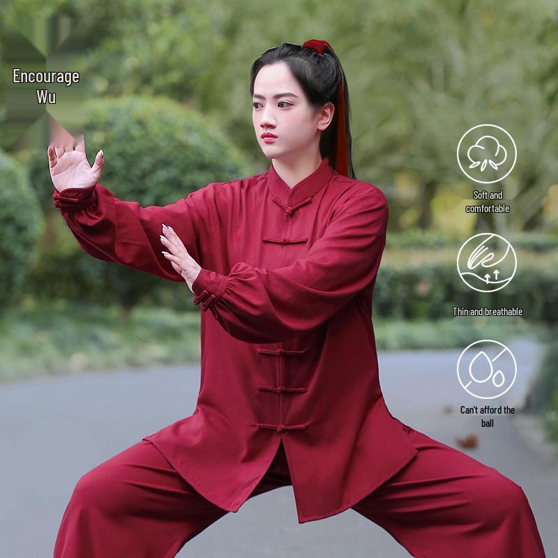 Liwu 2024 Cotton Linen Tai Chi Suit: Unisex Chinese-Style Martial Arts Wear for Spring/Autumn