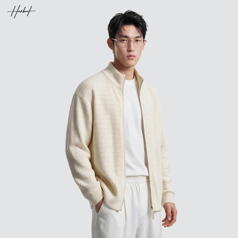 HERBEL Men's Textured Cardigan