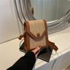 Internet celebrity splicing rhombus small bag women's 2025 early spring new fashion shoulder messenger bag texture mobile phone bag women's bag