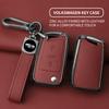 Zinc Alloy Leather Car Key Case For Vw Volkswagen Polo Golf 7 Gti Mk7 Tiguan Passat For Seat Ateca Leon For Octavia A7 Skoda
