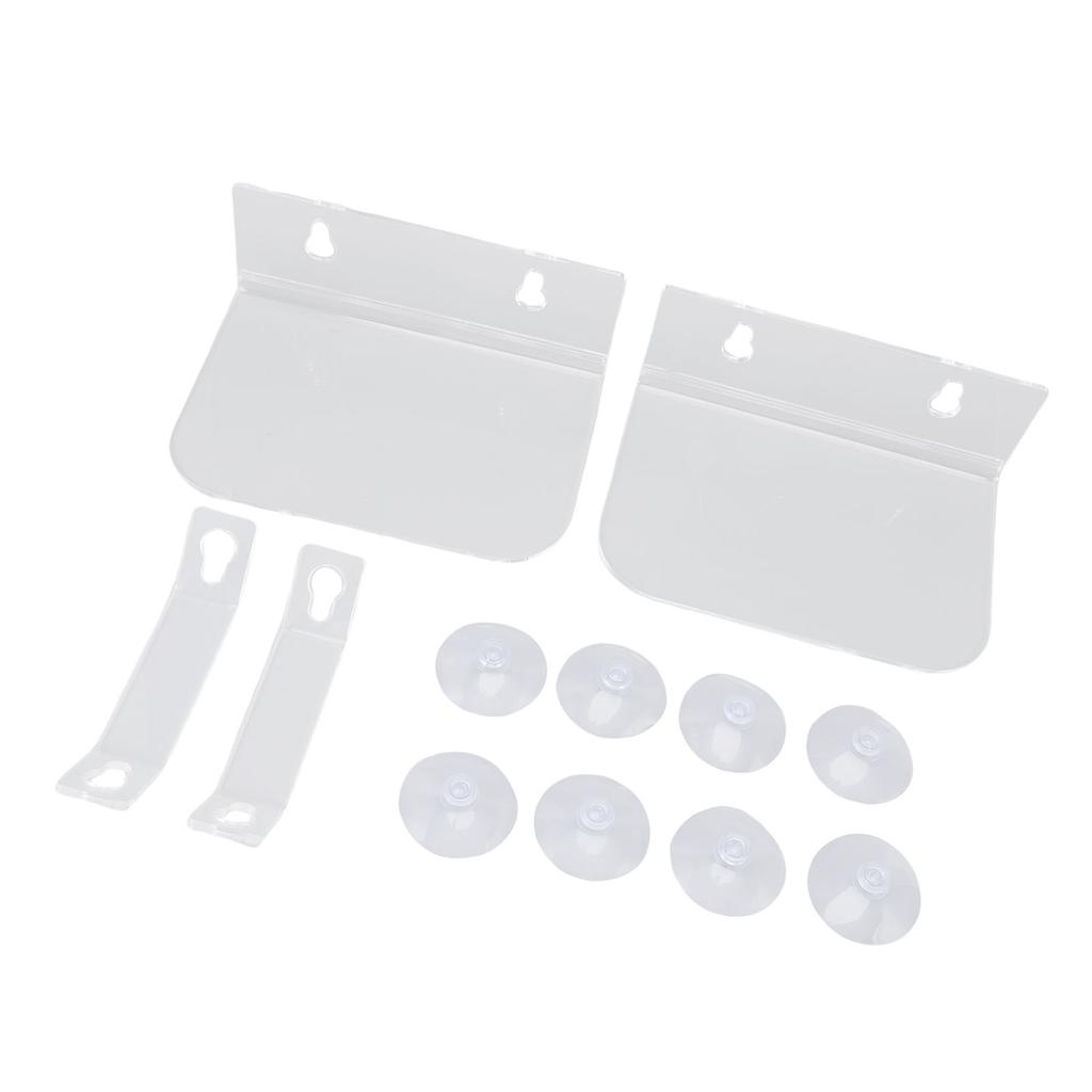 Window Plant Shelves with Suction Cups Support Brackets Square Acrylic Window Sill Extender for Succulents