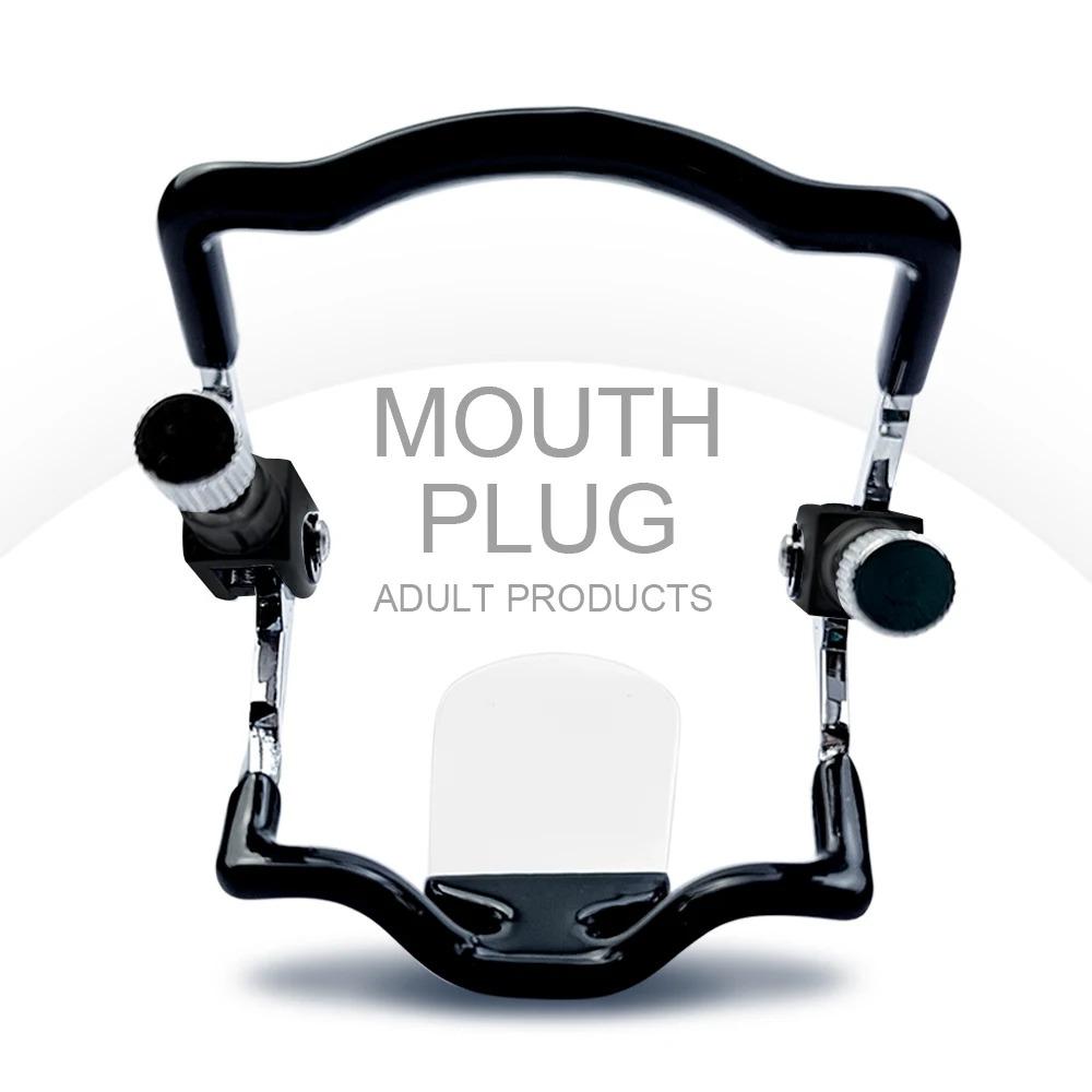 Oral Sex Bondage Mouth Plug Reusable Adult Sex Toys Adjustable Mouth Plug Slave Deep Throat Restraint Adult Sexual Products