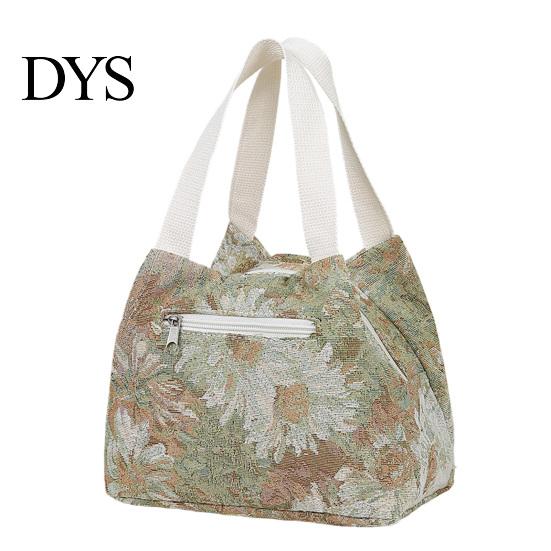 Fruit Container Lunch Bag Waterproof Stylish Floral Tote Portable Box Carrier for Women Commuting Picnic Camping Reusable