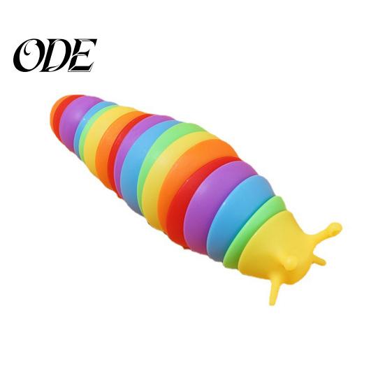 Sensorisches Spielzeug Fidget Schnecke Bunt Niedlich 3D Gelenkig Stim Handgelenk Krafttraining Flexibel Stressabbau Lustig Quetschbar Dekompression Jungen Mädchen Geschenk