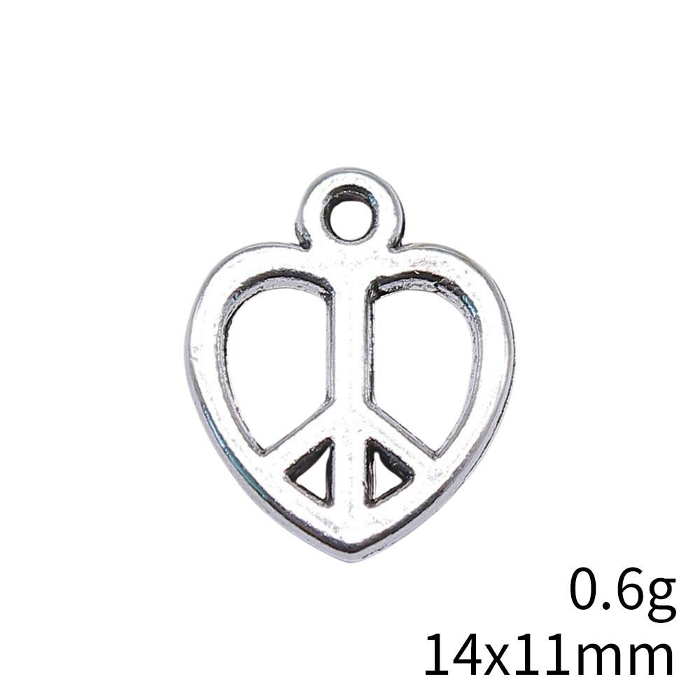 Valentinstag Großpackung Anhänger Friedenssymbol Anhänger Anhänger Rucksackanhänger Set