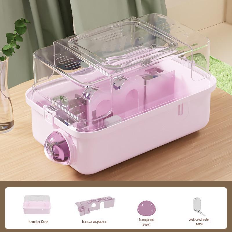 Luxury Acrylic Travel Cage for Baby Golden Hamsters