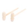 10 Stück Mini-Hammer aus massivem Holz für Planetenkuchenhammer für Kinder mit Spielzeug mit flachem Kopf