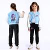 Kids Girls Anime Cartoon POP Singer Super Star Rumi Zoey Mira Printed Casual Long Sleeves Baseball Jacket Coat