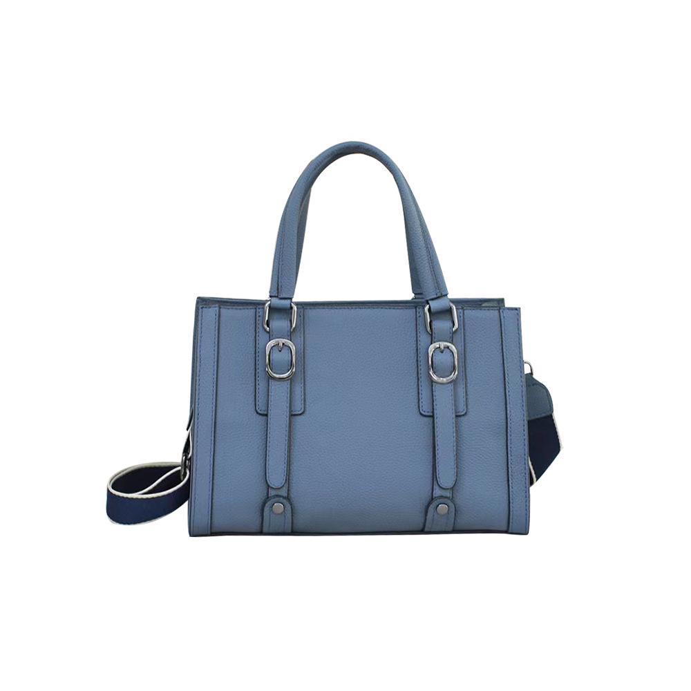 High-Grade Togo Leather Square Bag: Casual, Versatile, Handheld or Shoulder Simple Messenger Bag (Model 5530)