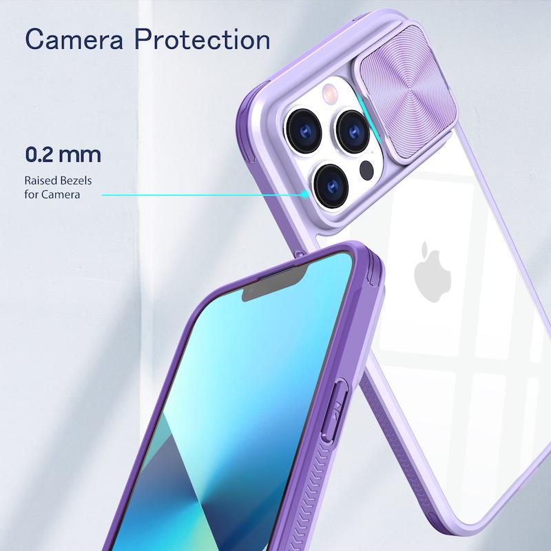 Luxury Slide Camera Lens Protection Case For iPhone 15 14 13 12 11 Pro Max X XS XR 7 8 Plus SE3 Bumper Shockproof Clear Cover
