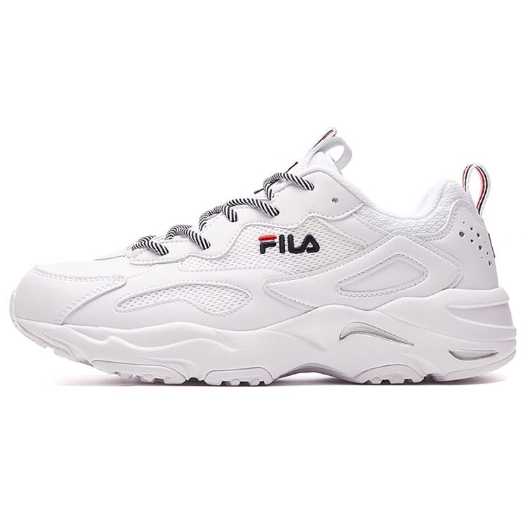 Fila Tracer Fabric Trendy Versatile Casual Low-Top Dad Shoes Women Sneaker White F12W021111FWT