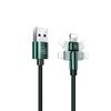 Kabel Lightning USAMS 1m Szybkie Ładowanie Zielony