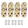 4pcs/set Furniture Fittings Folding Hinges 180 Degree Foldable Flap Hinges Table Cabinet Door Hinge For Kitchen Furniture